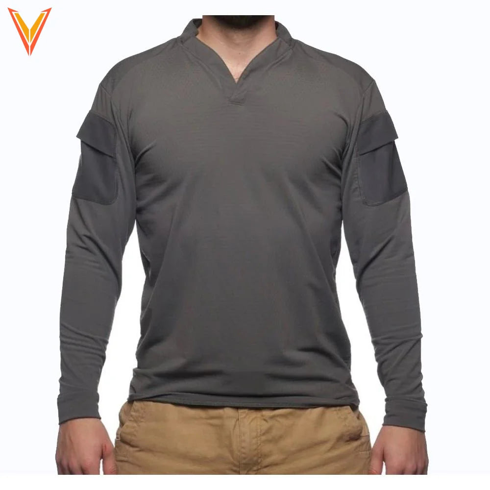 Velocity Systems Boss Rugby Long-Sleeve Shirt (Wolf Grey)
