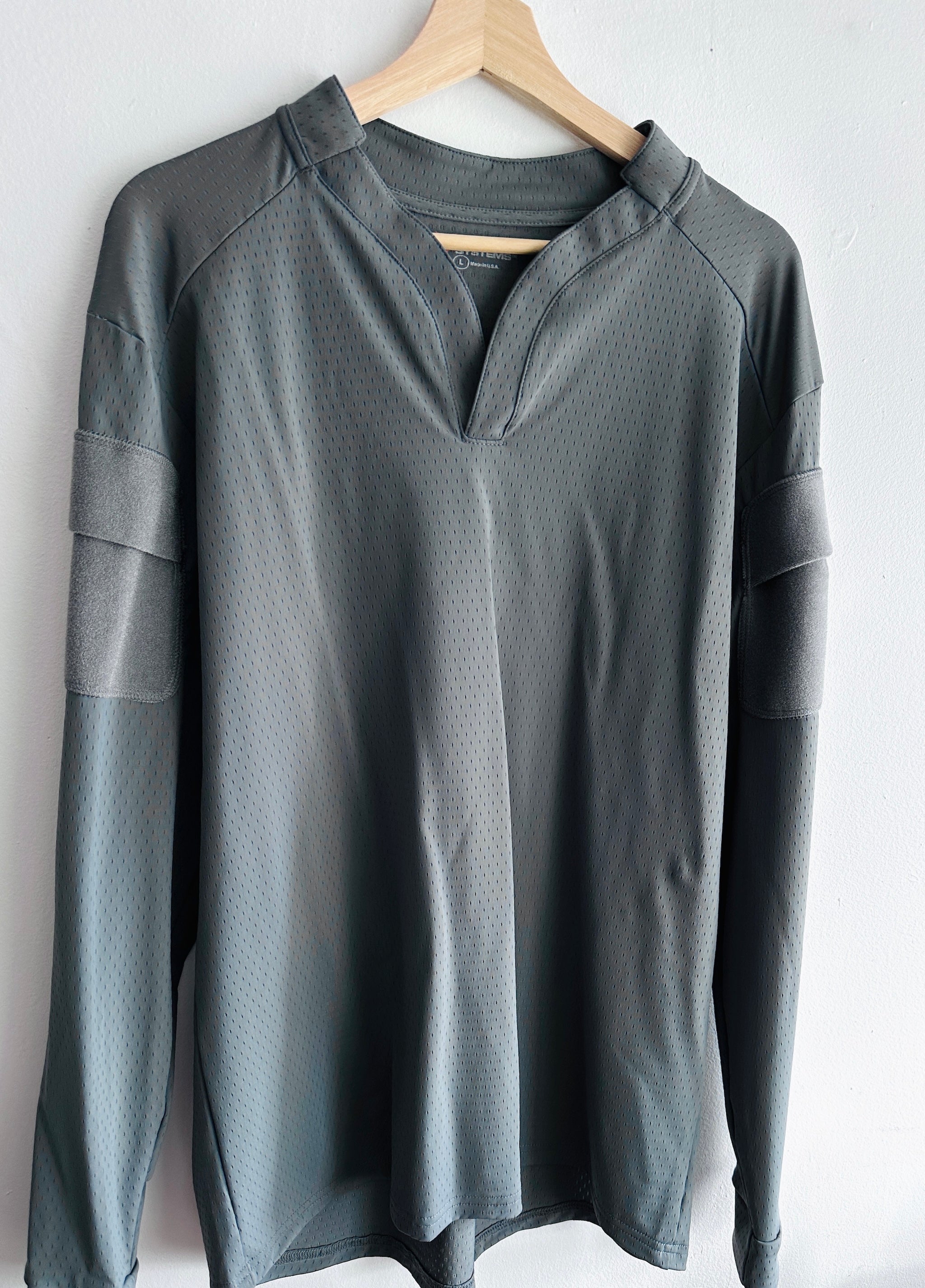 Velocity Systems Boss Rugby Long-Sleeve Shirt (Wolf Grey)