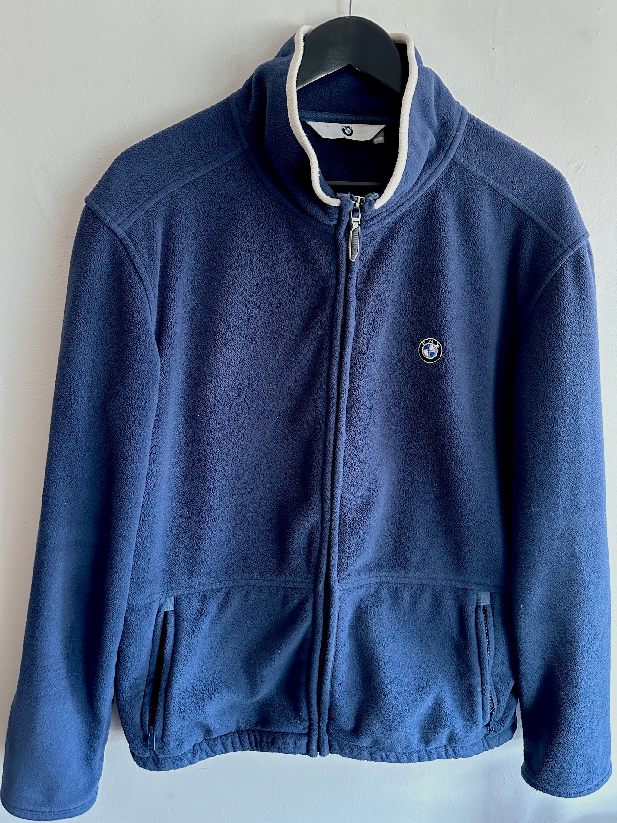 Vintage BMW Navy Zip Fleece 90s